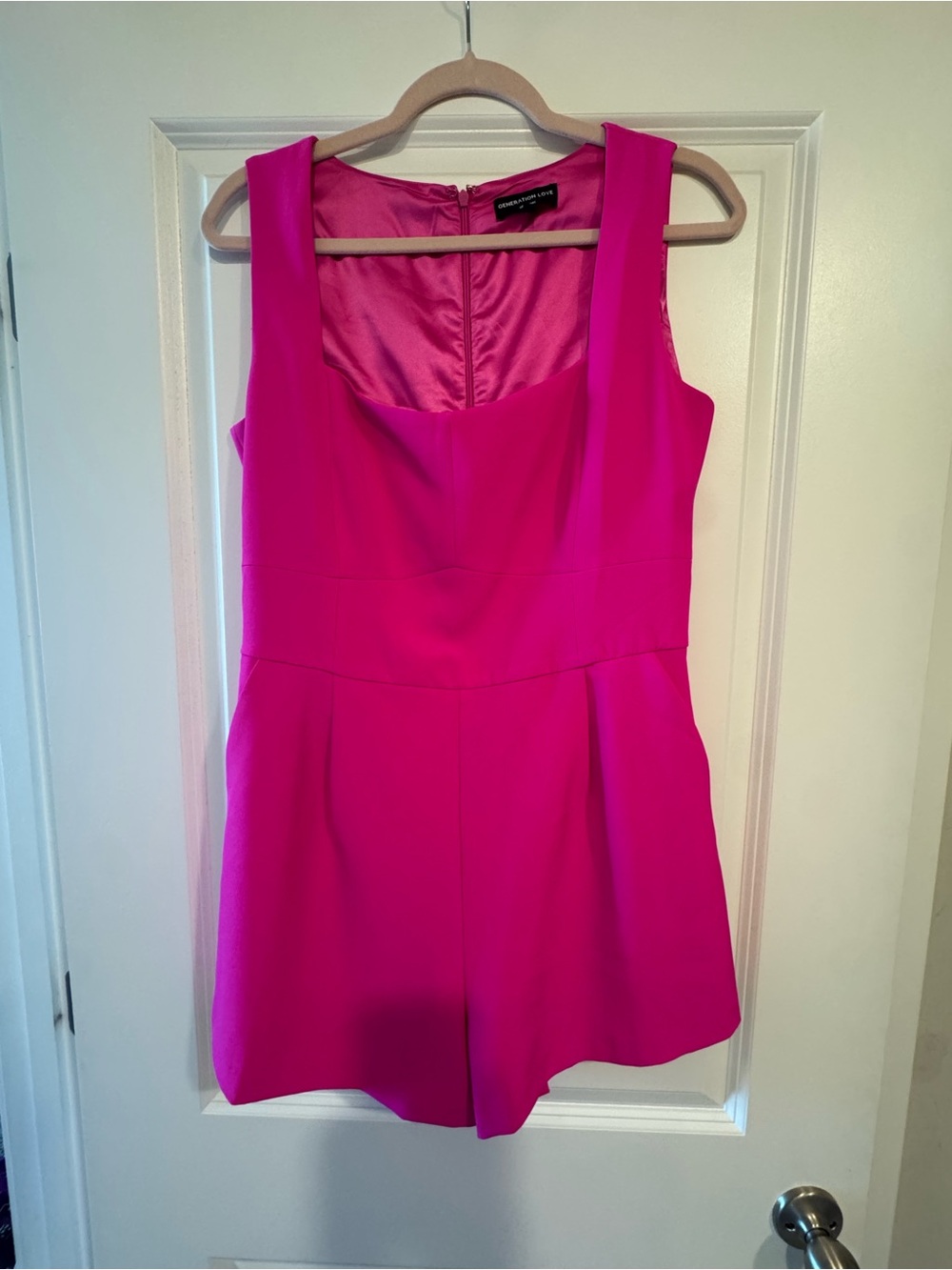 Revolve Generation Love Bright Fuchsia Sleeveless Romper - Picture 2 of 4